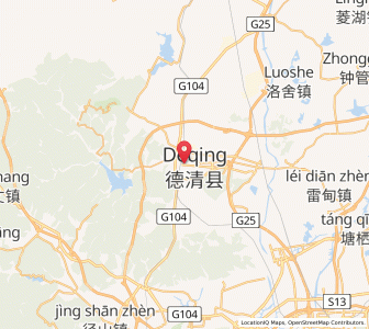 Map of Deqing, Zhejiang