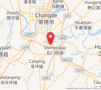 Map of Deshan, Hunan