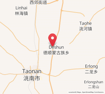 Map of Deshun, Jilin