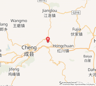 Map of Diancun, Gansu