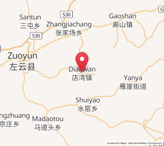 Map of Dianwan, Shanxi