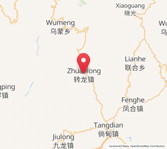 Map of Dianweijie, Yunnan