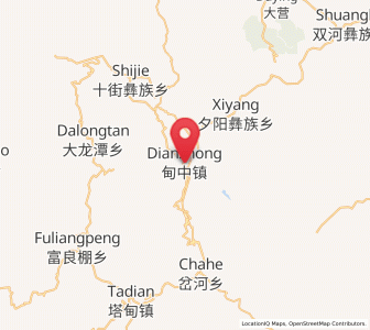 Map of Dianzhong, Yunnan