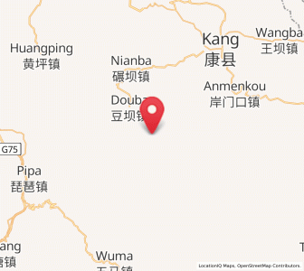 Map of Dianzi, Gansu