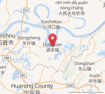 Map of Diaoguan, Hubei