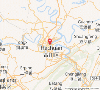 Map of Diaoyucheng, Chongqing