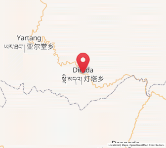 Map of Dimda, Qinghai