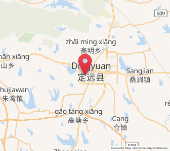 Map of Dingcheng, Anhui