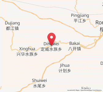 Map of Dingdan, Guizhou