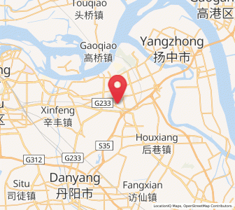 Map of Dinggang, Jiangsu