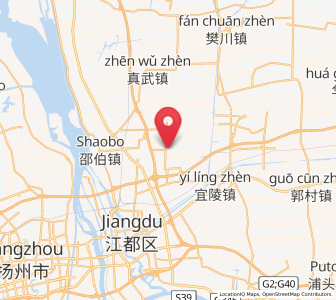 Map of Dinghuo, Jiangsu