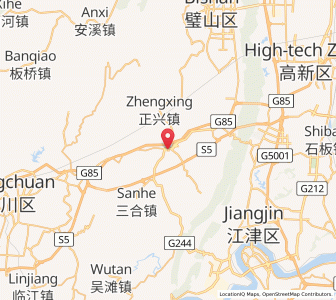 Map of Dingjia, Chongqing