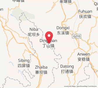 Map of Dingshan, Guizhou