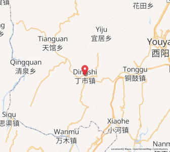 Map of Dingshi, Chongqing