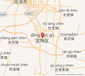 Map of Dingtao, Shandong