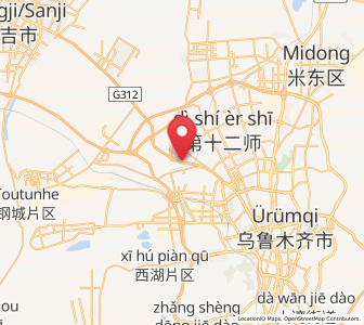 Map of Diwopu, Xinjiang