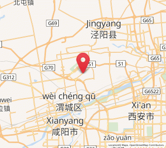 Map of Dizhang, Shaanxi
