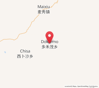 Map of Dogarmo, Qinghai