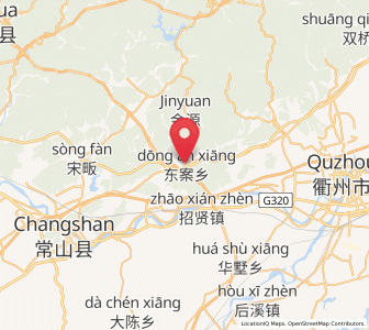 Map of Dong’an, Zhejiang