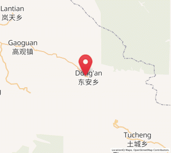 Map of Dong’an, Chongqing