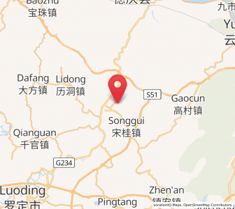 Map of Dongba, Guangdong