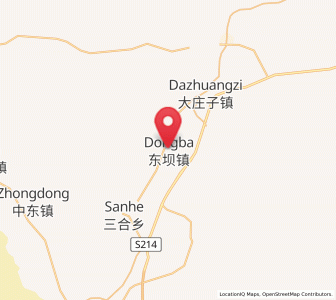 Map of Dongba, Gansu