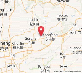 Map of Dongchen, Shaanxi