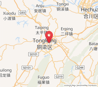 Map of Dongcheng, Chongqing