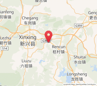 Map of Dongcheng, Guangdong
