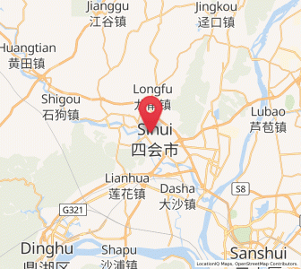 Map of Dongcheng, Guangdong