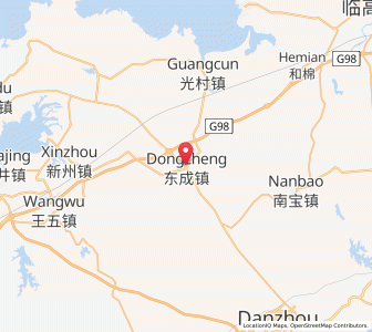 Map of Dongcheng, Hainan