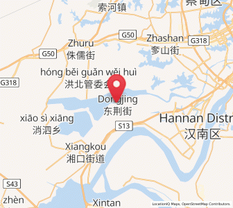 Map of Dongchengyuan, Hubei