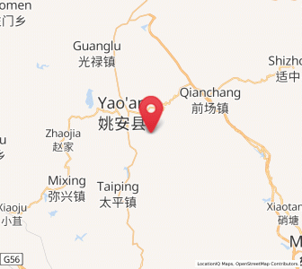 Map of Dongchuan, Yunnan