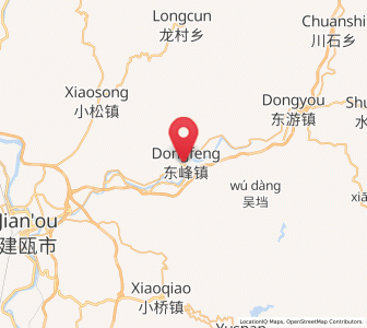 Map of Dongfeng, Fujian