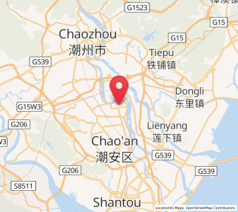 Map of Dongfeng, Guangdong