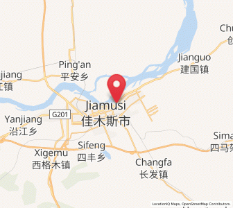 Map of Dongfeng, Heilongjiang