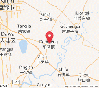 Map of Dongfeng, Liaoning