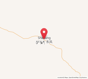 Map of Dongfeng, Qinghai