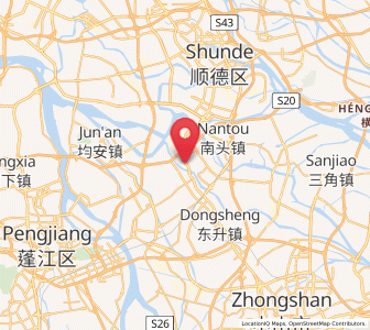 Map of Dongfeng, Guangdong