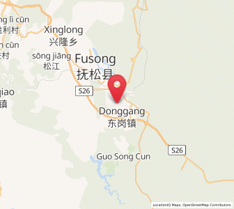 Map of Donggang, Jilin