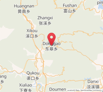Map of Donggao, Zhejiang