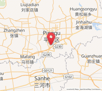 Map of Donggaocun, Beijing