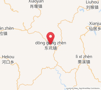 Map of Donggong, Hubei