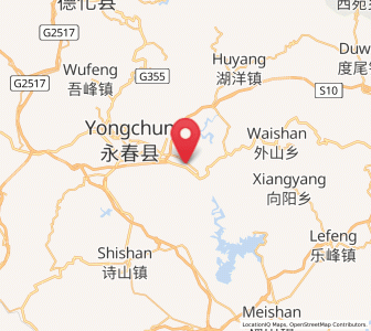 Map of Dongguan, Fujian