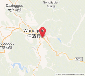 Map of Dongguang, Jilin