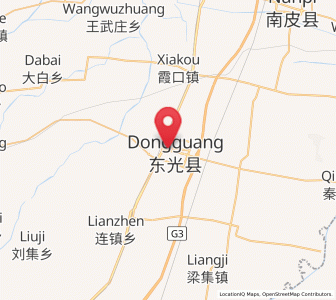 Map of Dongguang, Hebei