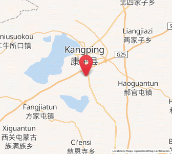 Map of Dongguantun, Liaoning