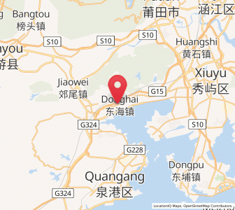 Map of Donghai, Fujian
