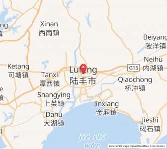 Map of Donghai, Guangdong