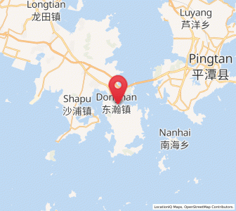 Map of Donghan, Fujian